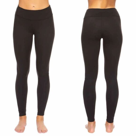 FELINA Leggings 2 Pair Pack Sz S Black Wide Waistband Yoga Workout Everyday NWT - Picture 1 of 14